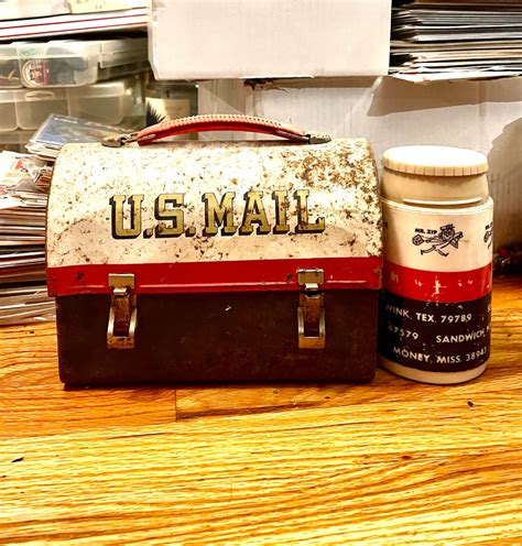 us mail metal lunch box|Vintage U S Mail Lunch Box for sale .